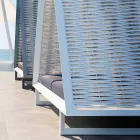 Luxury Garden Daybed in Aluminium and Fabric - Frame Vineyard by Vondom Viadurini