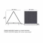 Luxury Garden Daybed in Aluminium and Fabric - Frame Vineyard by Vondom Viadurini