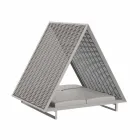 Luxury Garden Daybed in Aluminium and Fabric - Frame Vineyard by Vondom Viadurini