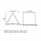 Outdoor Daybed in Aluminium and Luxury Design Fabric - Frame Vineyard by Vondom Viadurini