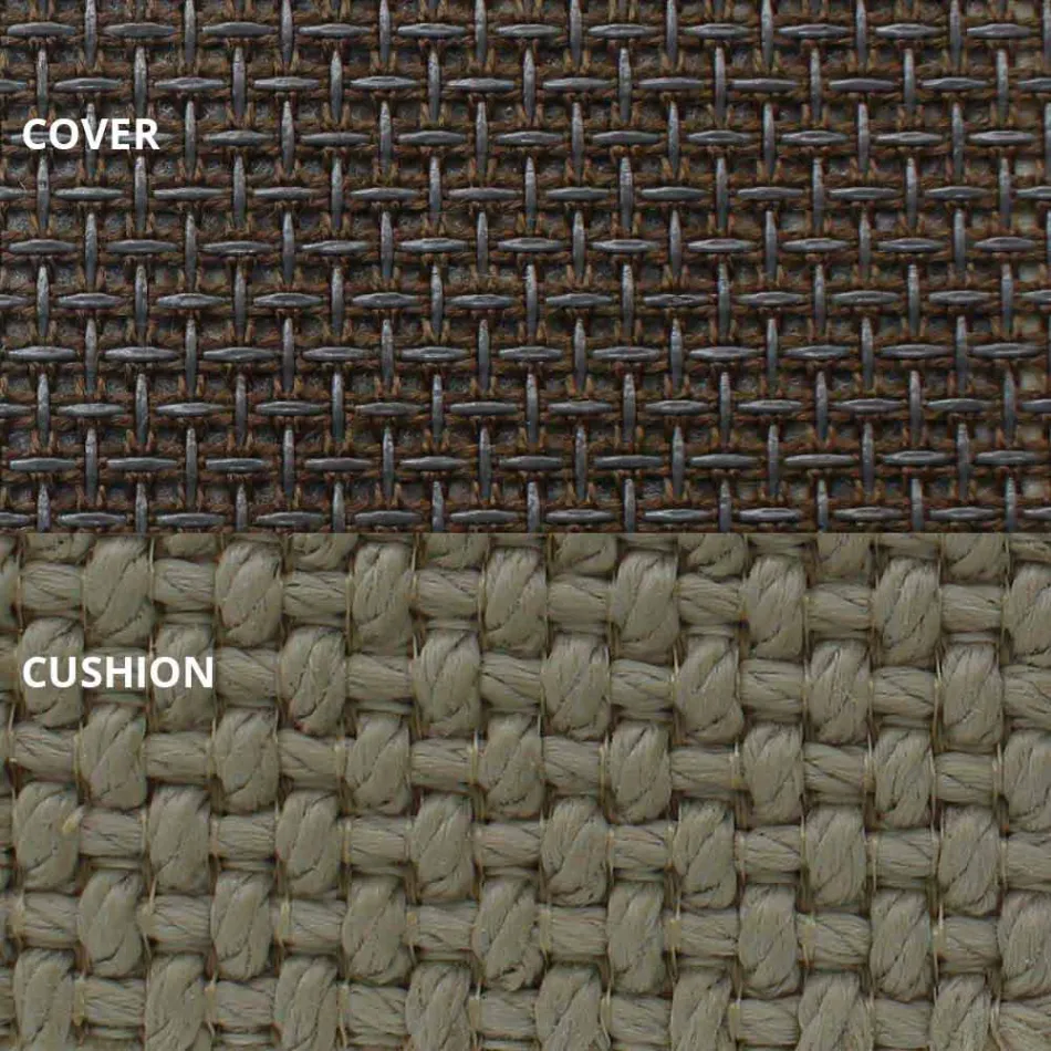 Outdoor Daybed in Aluminium and Luxury Design Fabric - Frame Vineyard by Vondom Viadurini