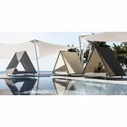 Outdoor Daybed in Aluminium and Luxury Design Fabric - Frame Vineyard by Vondom Viadurini