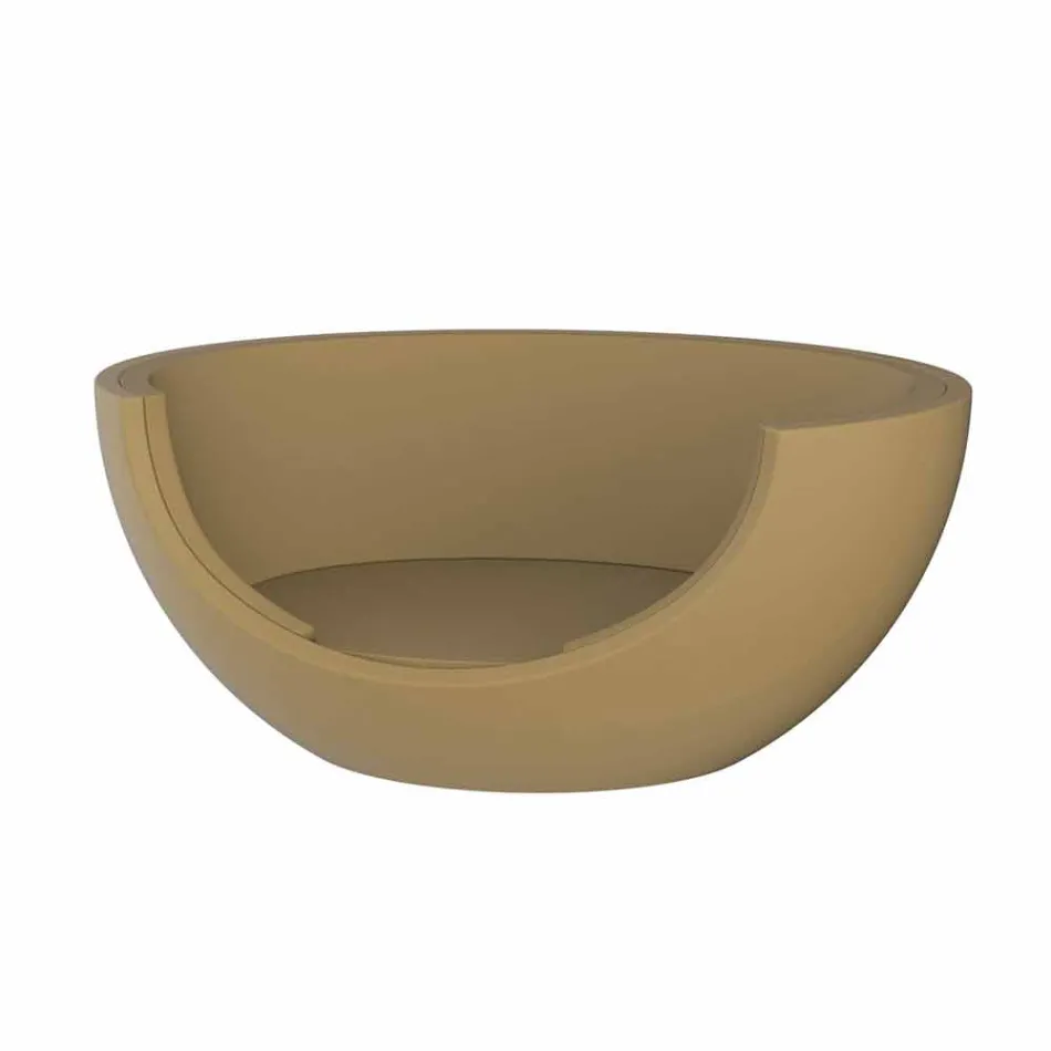 Daybed for Outdoor Luxury Circular Design in Polyethylene - Ulm Moon by Vondom Viadurini