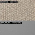 2 Seater Outdoor Sofa with Padded Seat Made in Italy - Planter Viadurini