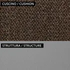 2 Seater Outdoor Sofa with Padded Seat Made in Italy - Planter Viadurini