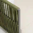 2 Seater Outdoor Sofa in Aluminium and Weaving - Eugene Viadurini