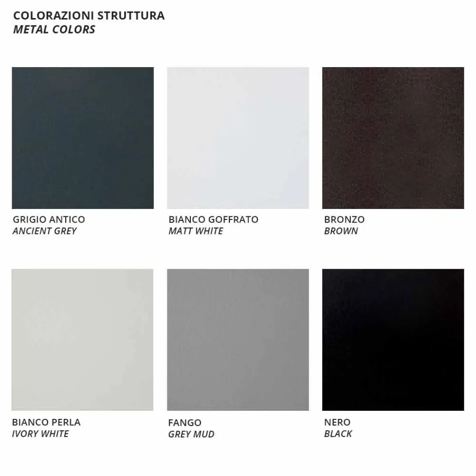 2 Seater Outdoor Sofa in Metal and Fabric with Cushions Made in Italy - Olma Viadurini