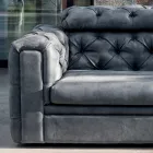 2 Seater Lounge Sofa with Reclining Headrest Made in Italy - Unleashed Viadurini