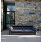 2 Seater Lounge Sofa with Reclining Headrest Made in Italy - Unleashed Viadurini