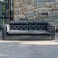 2-Seater Lounge Sofa with Reclining Headrest Made in Italy - Unleashed