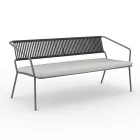 2 Seater Sofa for the Garden with Cushion Included Made in Italy - Prato Viadurini