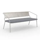 2 Seater Sofa for the Garden with Cushion Included Made in Italy - Prato Viadurini