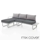 3 Seater Sofa with Outdoor Pouf Supplied with 2 Covers - Partir Viadurini