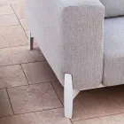 3-Seater Outdoor Sofa in Aluminium and High Quality Fabric - Filomena Viadurini