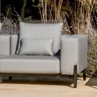 3-Seater Outdoor Sofa in Aluminium and High Quality Fabric - Filomena Viadurini