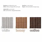 3 seater outdoor polyethylene braided in Oslo hand Viadurini