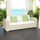 3 Seater Garden Sofa in Hand Woven Polyrattan - Yoko Viadurini