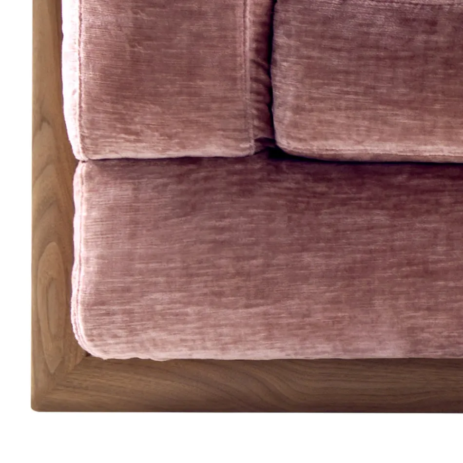 3-seater upholstered design sofa Grilli York 100 % made in Italy Viadurini