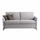 3 seater maxi sofa L205 cm modern design in eco-leather / Erica fabric Viadurini