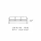 3 Seater Sofa Upholstered in High Quality Made in Italy Leather - Centauro Viadurini