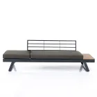 3 Seater Sofa Convertible into Chaise Longue with Adjustable Backrest - Lire Viadurini