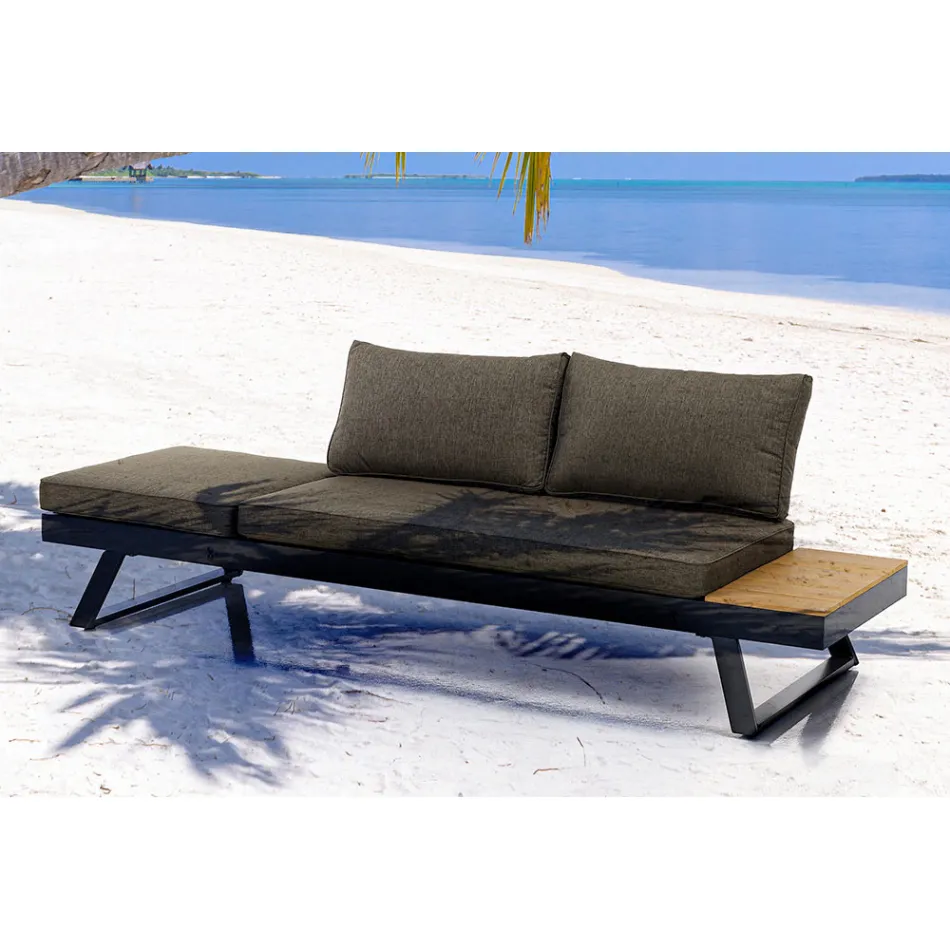 3 Seater Sofa Convertible into Chaise Longue with Adjustable Backrest - Lire Viadurini