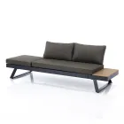 3 Seater Sofa Convertible into Chaise Longue with Adjustable Backrest - Lire Viadurini