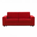 2 seater sofa Mora, made in Italy, fabric/leatherette upholstery