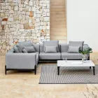 5-Seater Outdoor Corner Sofa in Aluminium 3 Finishes, Luxury - Filomena Viadurini