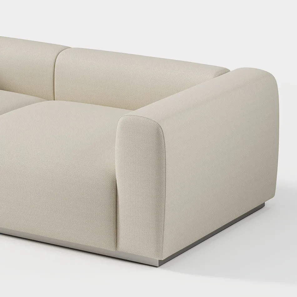 Outdoor Sectional Sofa in Marine Plywood Made in Italy - Bahias Viadurini