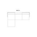 Modular Outdoor Sofa in Upholstered Fabric Made in Italy - Rubik Viadurini