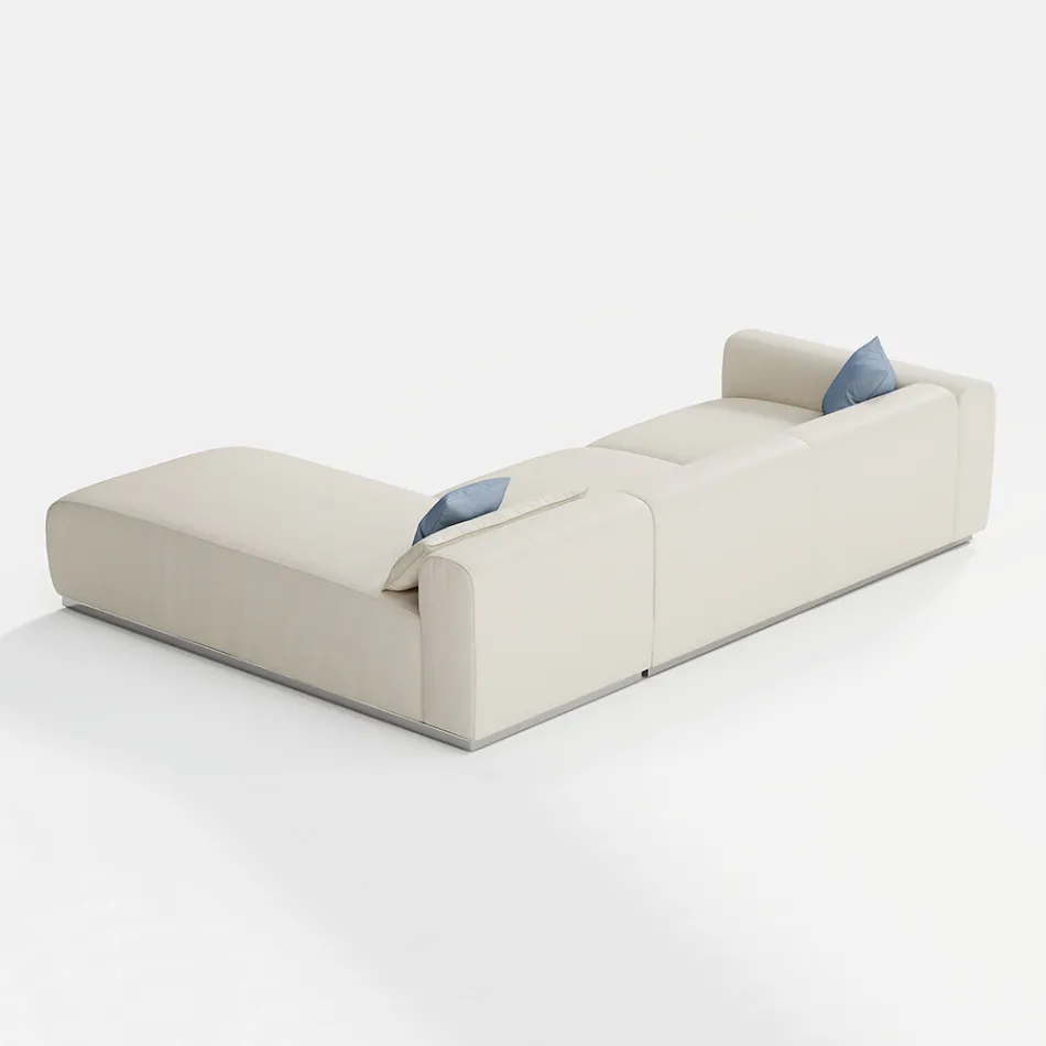 Modular Garden Sofa in Water-Repellent Fabric Made in Italy - Bahias Viadurini