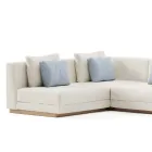 Modular Garden Sofa in Fabric Made in Italy - Rubik Viadurini