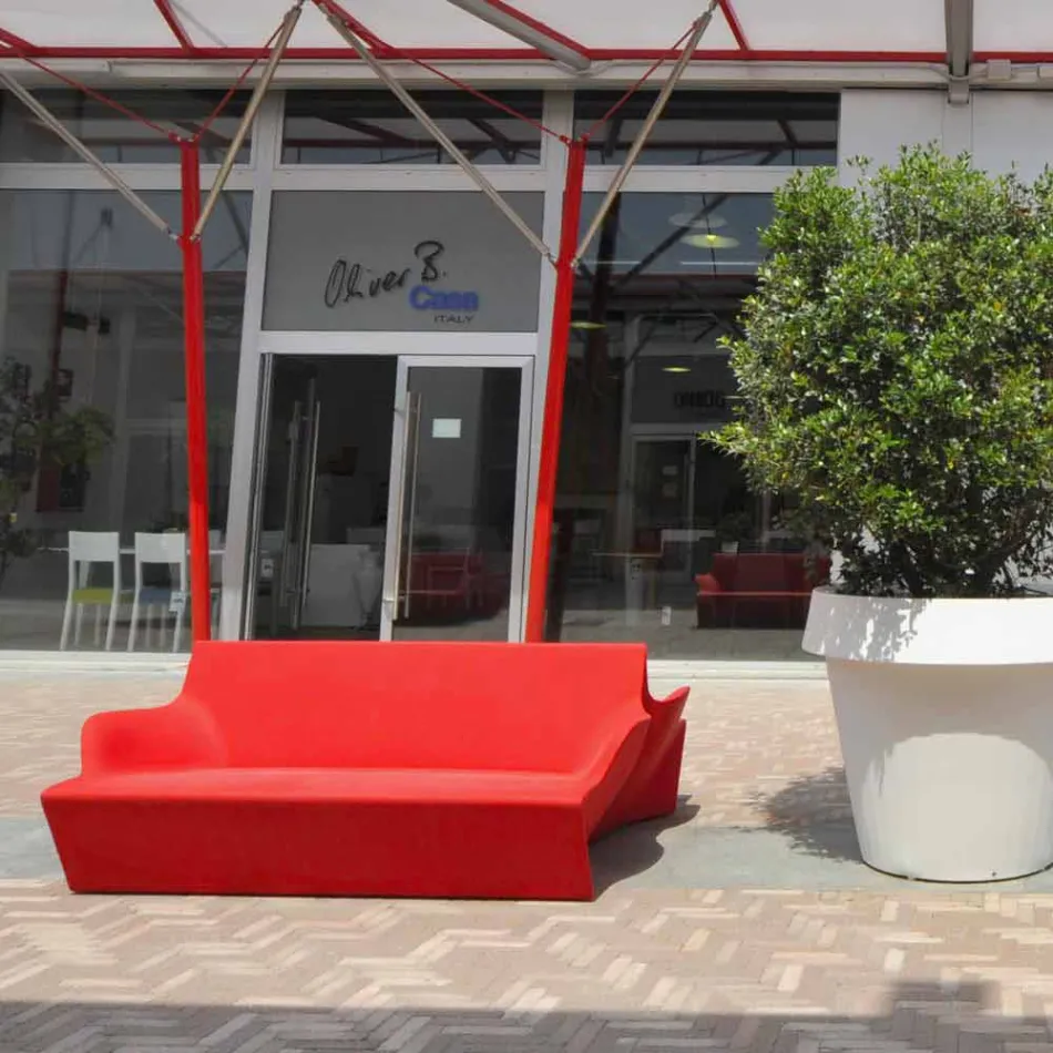 Slide with armrests Slide Kami Yon colored design made in Italy Viadurini