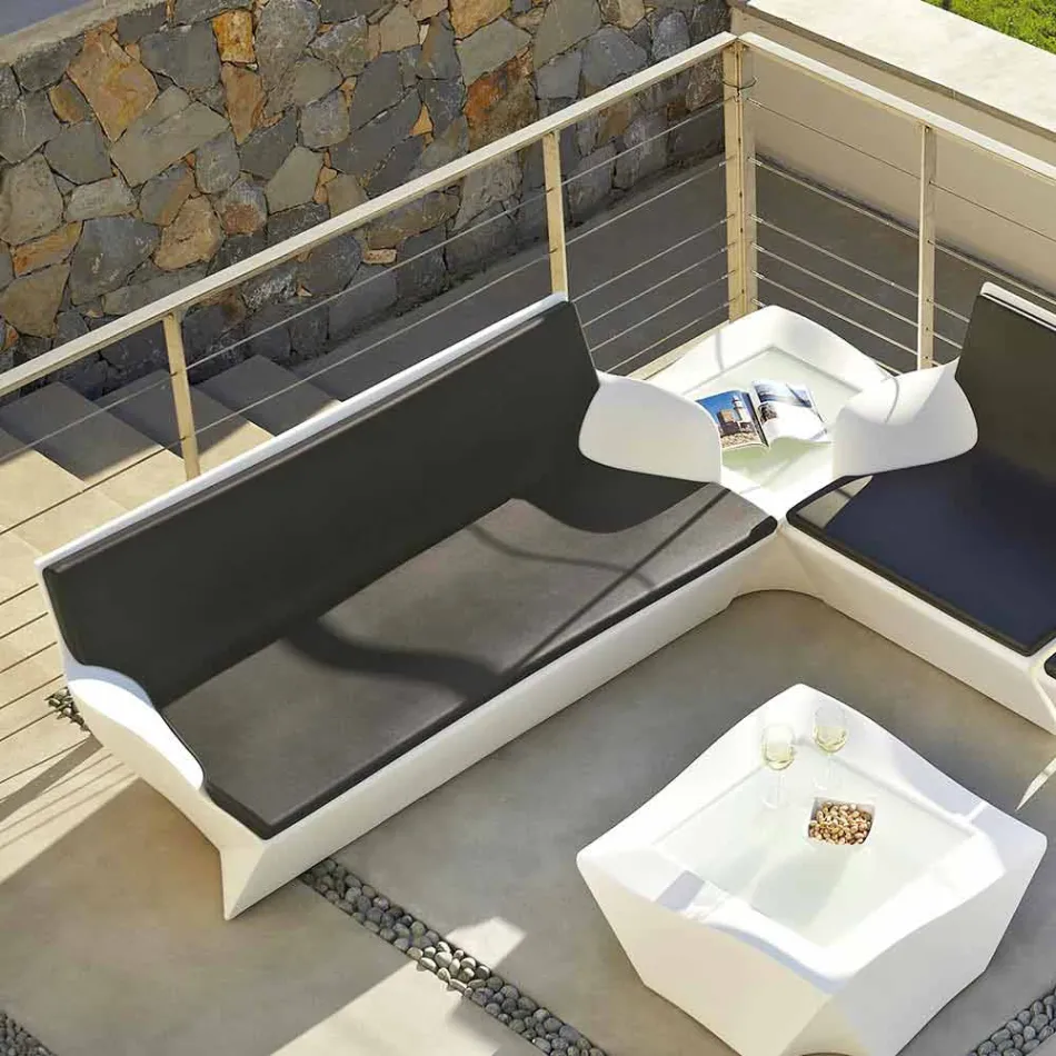 Slide with armrests Slide Kami Yon colored design made in Italy Viadurini