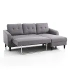 Sofa with foldaway bed element under the seat - Nickel Viadurini