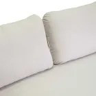 Sofa with Armchairs and Coffee Table in White Aluminium for the Garden - Tenda Viadurini