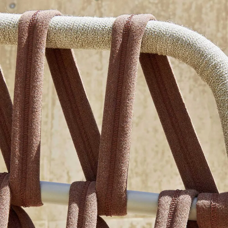 3 Seater Outdoor Sofa with Cushions Made in Italy - Emmacross by Varaschin Viadurini