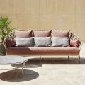 3 Seater Outdoor Sofa with Cushions Made in Italy - Emmacross by Varaschin