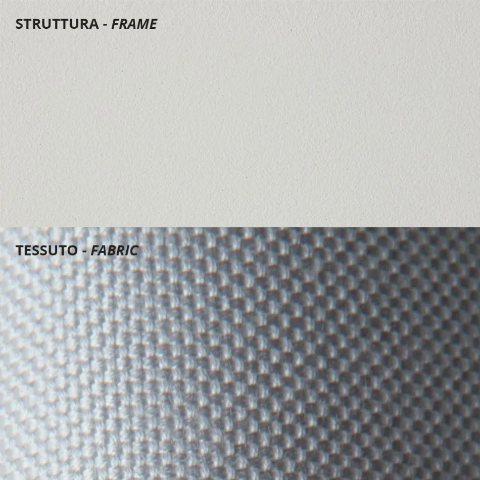 2 Seater Outdoor Sofa in Galvanized Steel Made in Italy - Selvaggia Viadurini