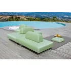 3 Seater Design Sofa in Metal and Fabric Made in Italy - Selia Viadurini