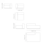 Modular Outdoor Sofa in Marine Plywood Made in Italy - Bahias Viadurini