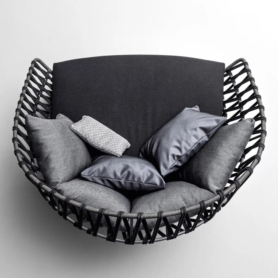 Outdoor Sofa with Pillows Included Made in Italy - Emmacross by Varaschin Viadurini