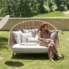 Outdoor Sofa with Pillows Included Made in Italy - Emmacross by Varaschin Viadurini