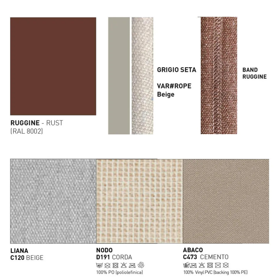 Outdoor Sofa with Pillows Included Made in Italy - Emmacross by Varaschin Viadurini