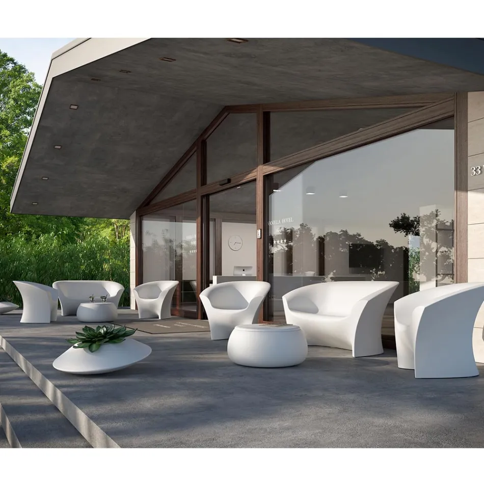 Design Outdoor Sofa in Colored Polyethylene Made in Italy - Conda Viadurini