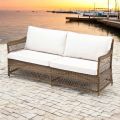 Outdoor Sofa in Hand Woven Polyrattan - Gigi