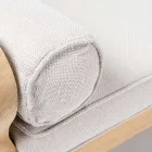 Outdoor Sofa in Teak and Polyethylene Weave - Jhon Viadurini