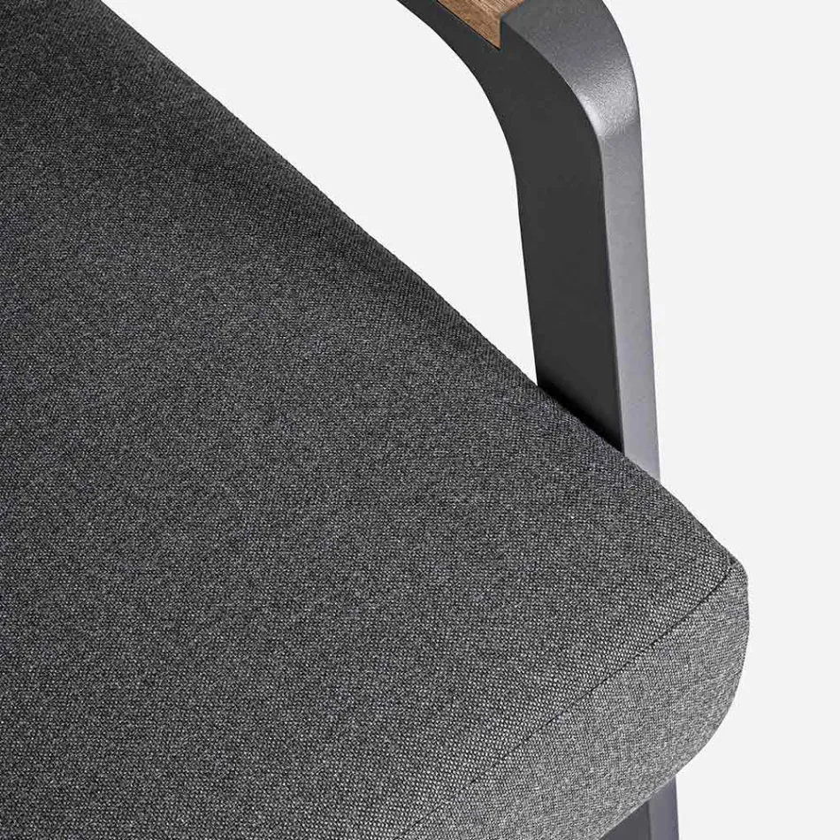 Outdoor Sofa in Fabric with Aluminium Structure, Homemotion - Cara Viadurini