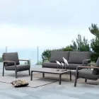 Outdoor Sofa in Fabric with Aluminium Structure, Homemotion - Cara Viadurini